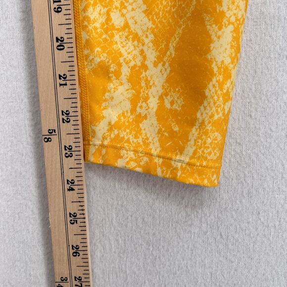 CARBON38 High Rise 7/8 Leggings Womens Medium Kumquat Yellow Snake Python - Picture 16 of 16
